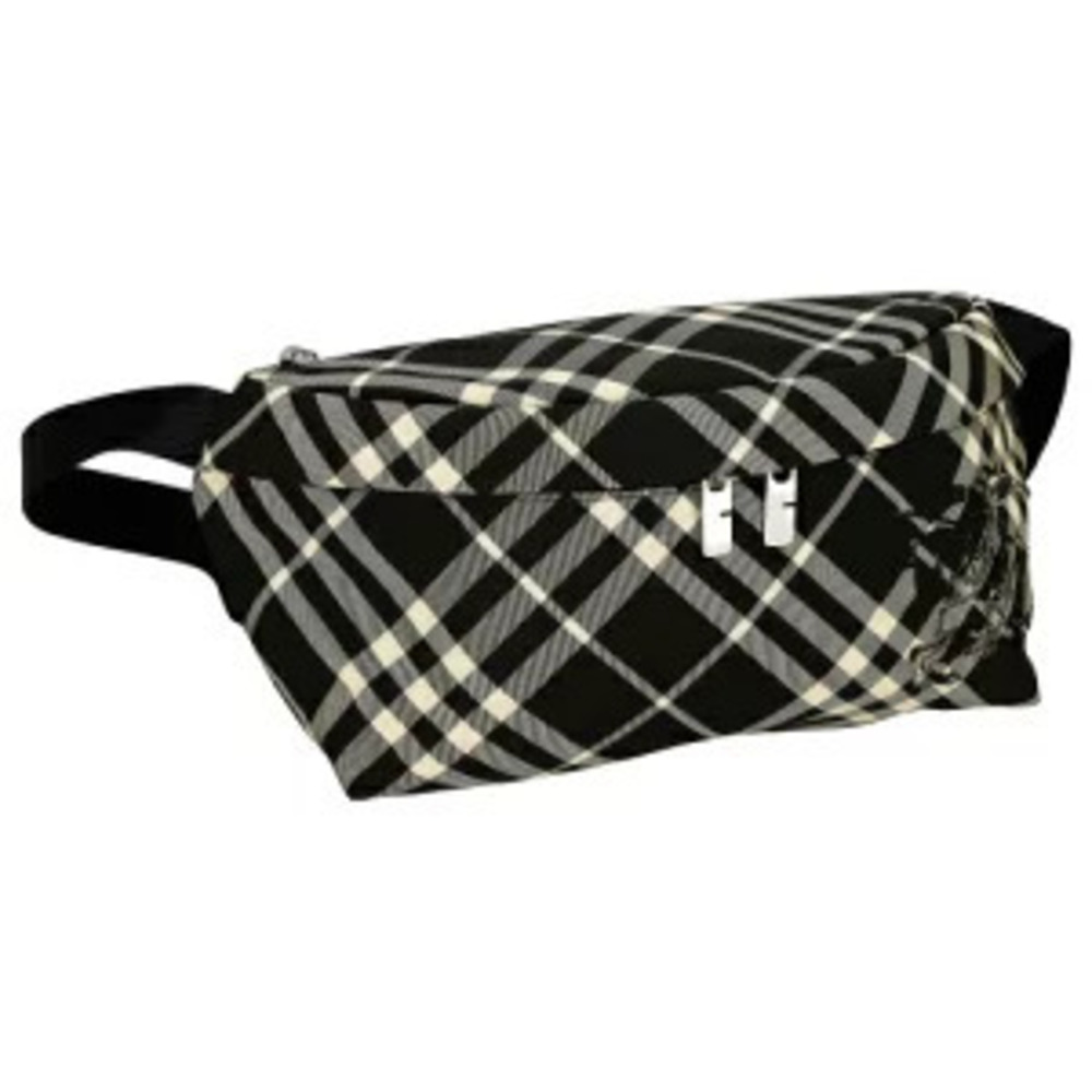 Burberry Body Belt Bum Crossbody Bag Belt Waist Check Black CALICO